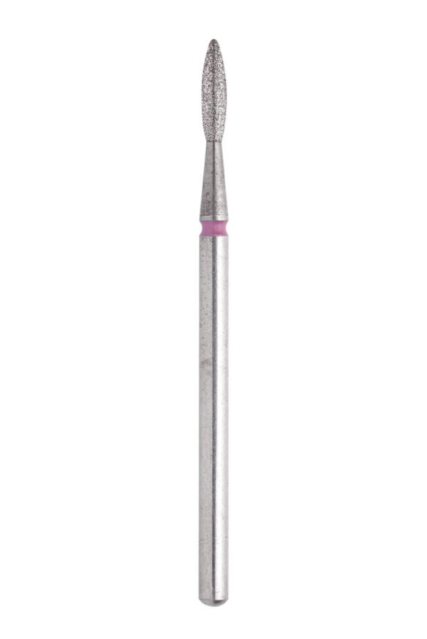 Diamantfräser FA10R021/8K, Flammenform, 2,1mm/8 Rot